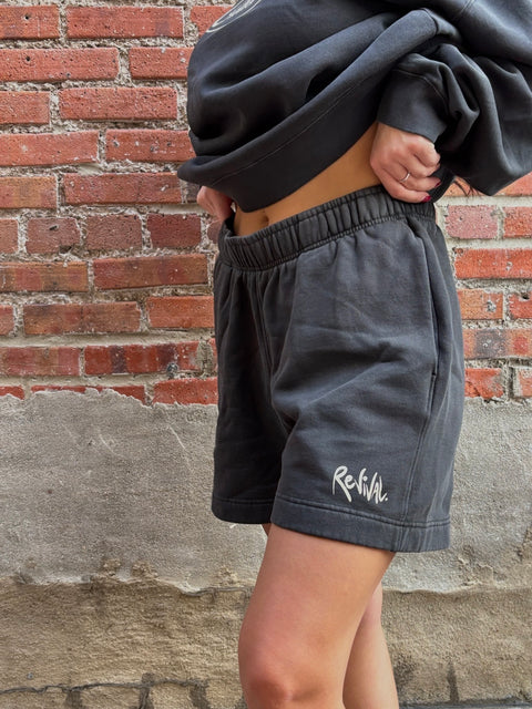 Limited Edition Skeleton Szn Faded Black Sweatshorts
